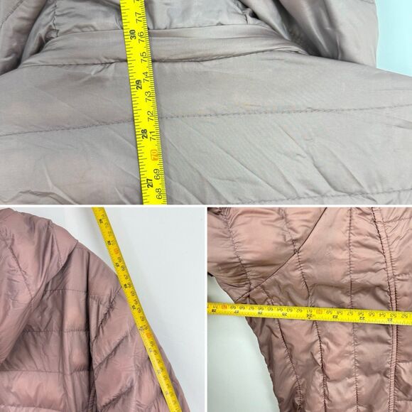 32 Degrees Heat Womens Hooded Down Puffer Packable Taupe Jacket Size 2X - Picture 12 of 16